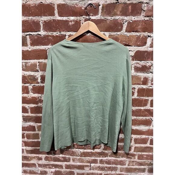 Charter Club Womens Green Button Up Cardigan Sweater Plus Size 1X - Picture 2 of 4